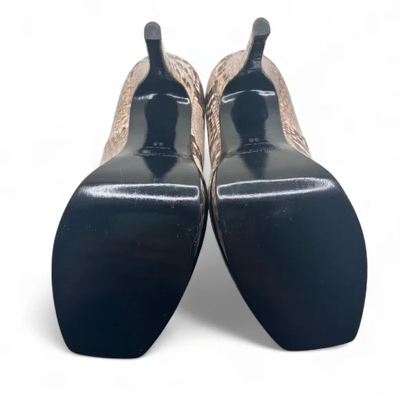 YSL Python Skin Platform Stiletto Heels EU 38 US 8 - Picture 8 of 11